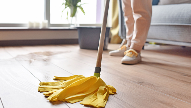 6.By Mopping or Sweeping or Vacuuming the Filth out