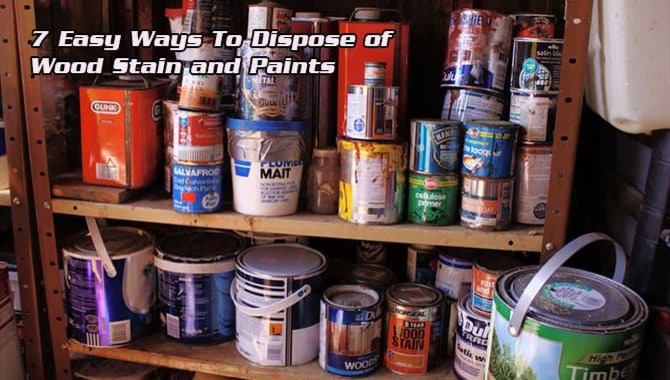 Dispose Wood Stain Cans