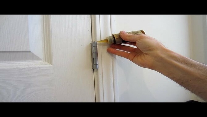How to Lubricate a Squeaky Door Hinge?