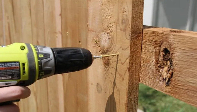 Not Using Screws For Fencing Makes Sense