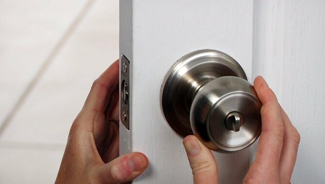 Rotate The Door Knob & Pull It Out