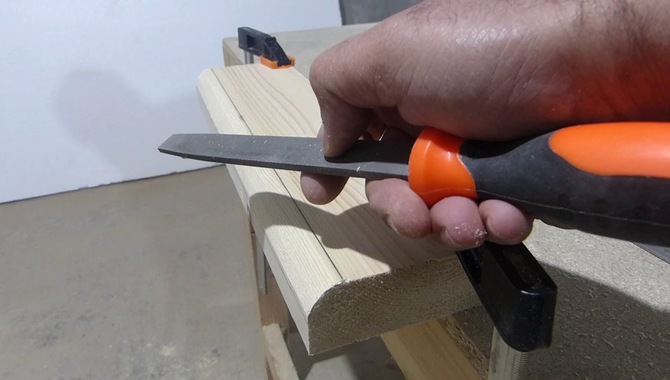 Round Edges With Woodworking File
