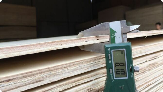 The Thickness Of The Plywood