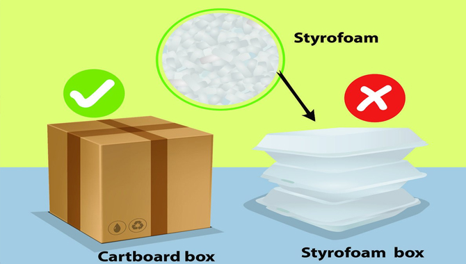 Using Styrofoam And Preserve The Cardboard In A Dry Place