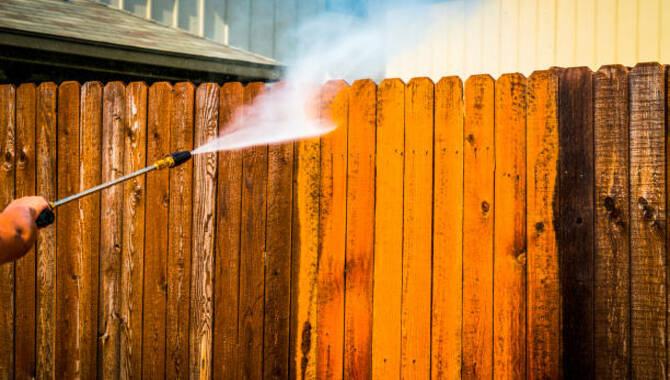 When To Power Wash Before Fence Staining