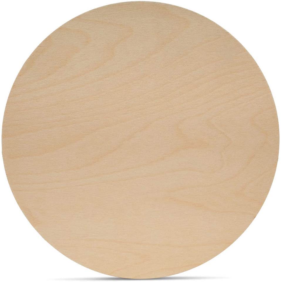 Wood Circles 24 inch, 1/8 Inch Thick, Birch Plywood Discs