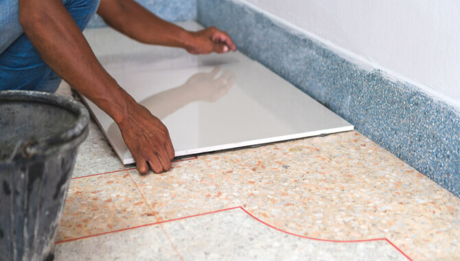 Application Of Tile Adherents To Wall-Dry Method Only
