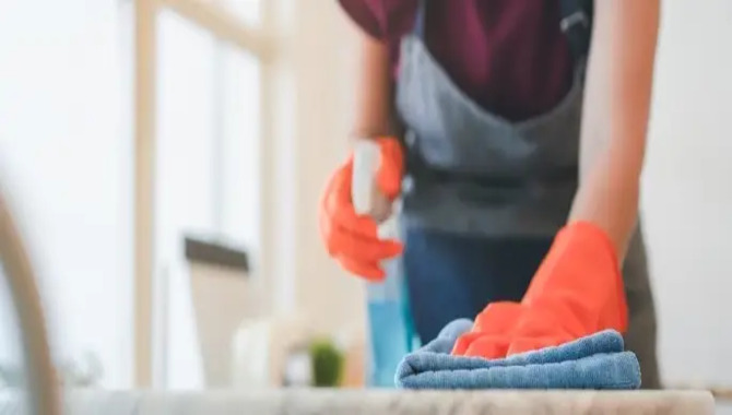 Clean The Area With A Cleaning Agent