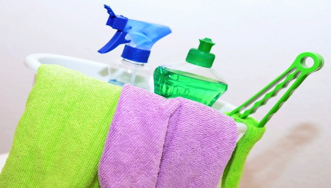 Clean The Area With A Cleaning Agent
