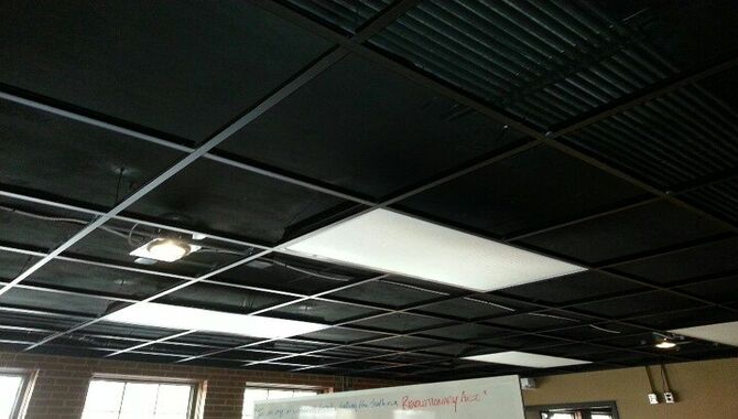 How To Paint A Commercial Drop Ceiling The Right Way