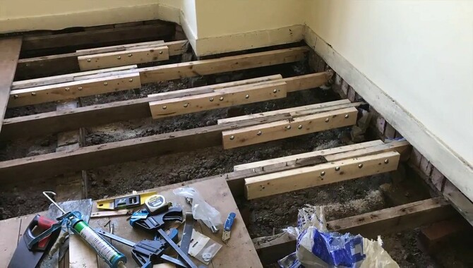 How To Reinforce The Floor With Sistering Joists