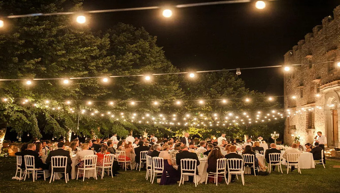 Outdoor Wedding String Lights