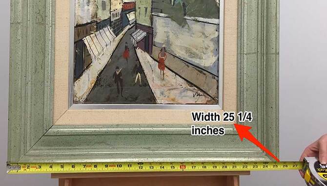 Adjustments For Height And Width Of Paintings