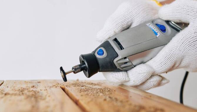 Use A Dremel Tool With A Grinding Wheel Attachment