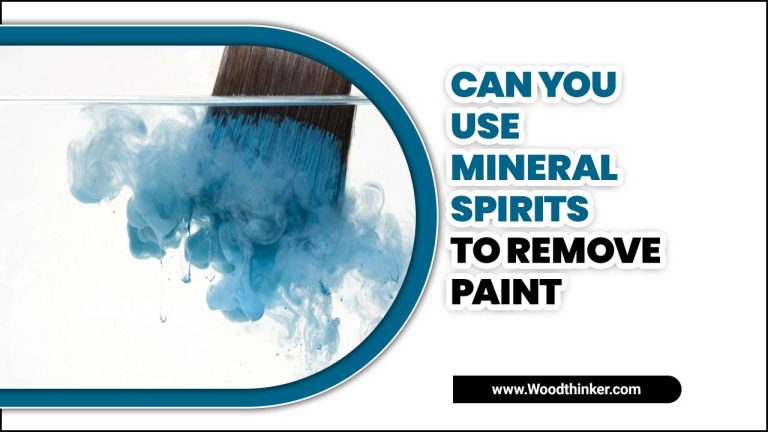 Can You Use Mineral Spirits To Remove Paint – Expert Advice