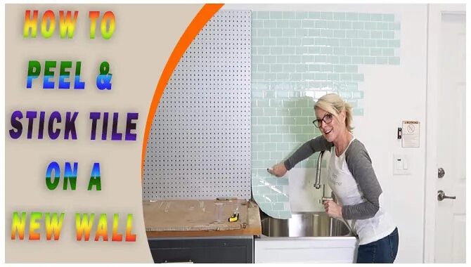 How To Peel & Stick Tile On A New Wall