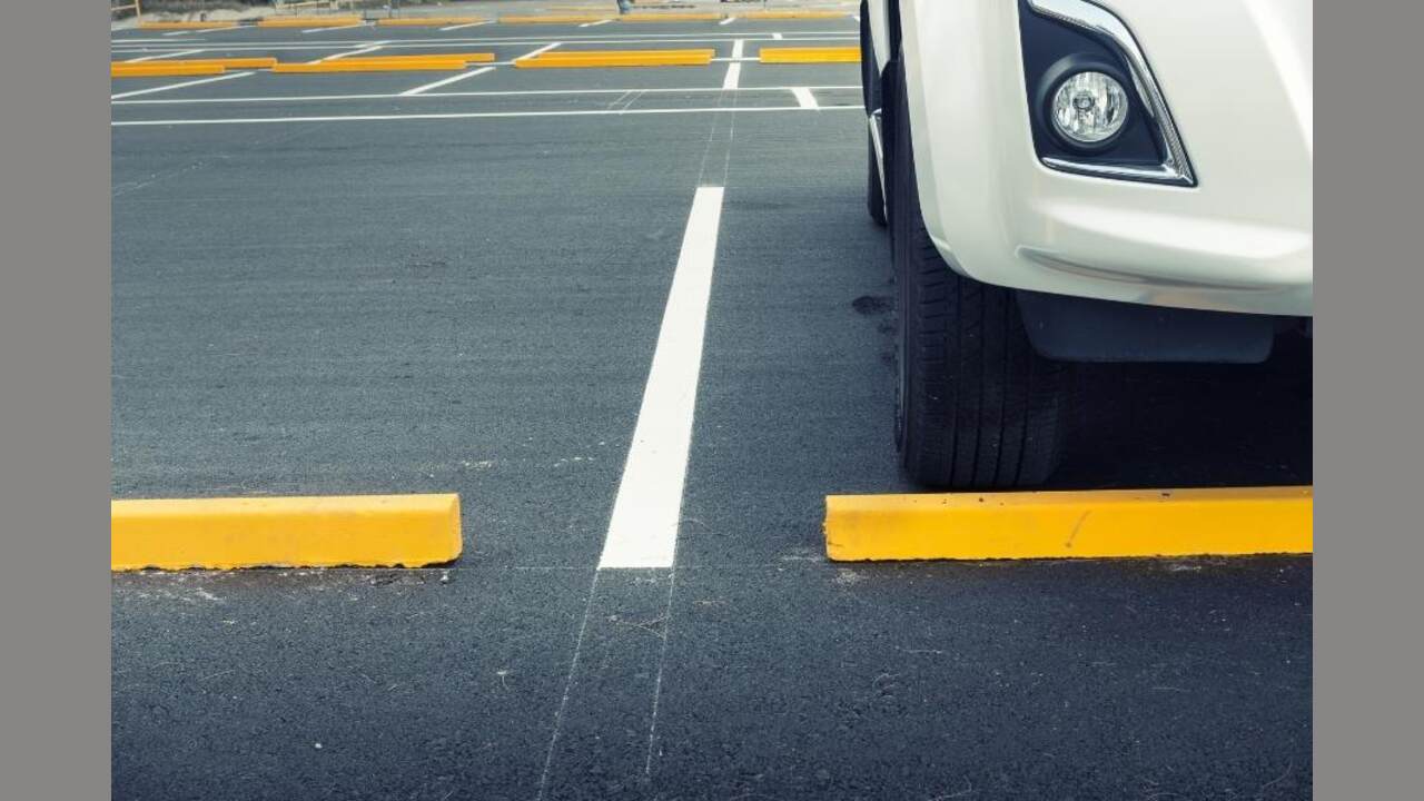 Maintaining And Refreshing Painted Parking Spaces
