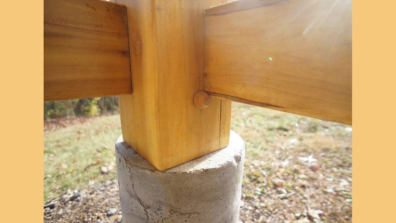 5 Step Process To Attach Wood Post To Concrete