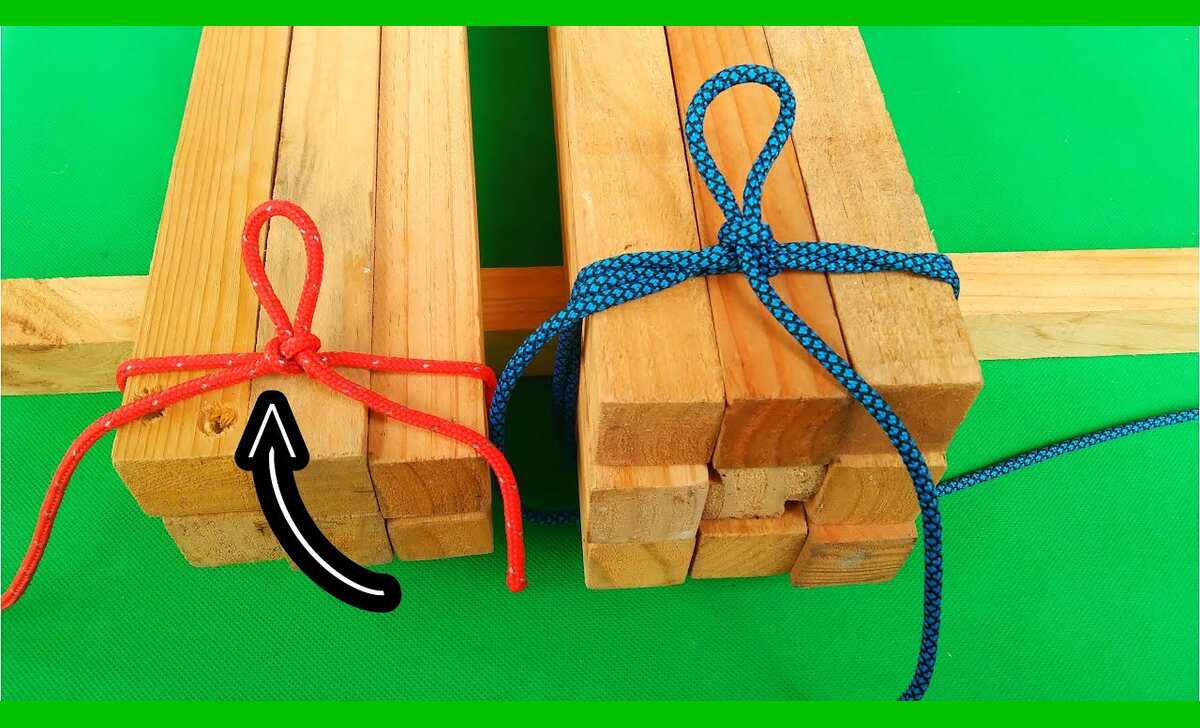 Easy Steps To Tie Up A Bundle Of Wood