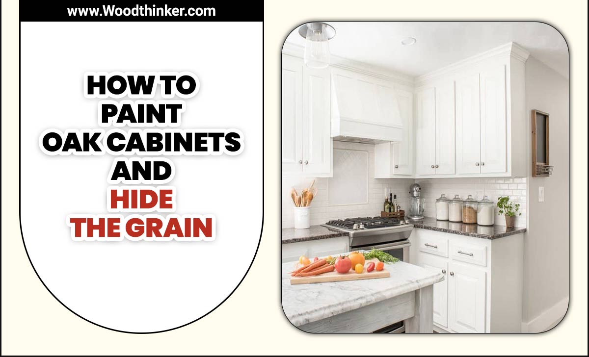 How To Paint Oak Cabinets And Hide The Grain