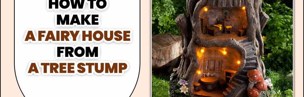 How To Make A Fairy House From A Tree Stump
